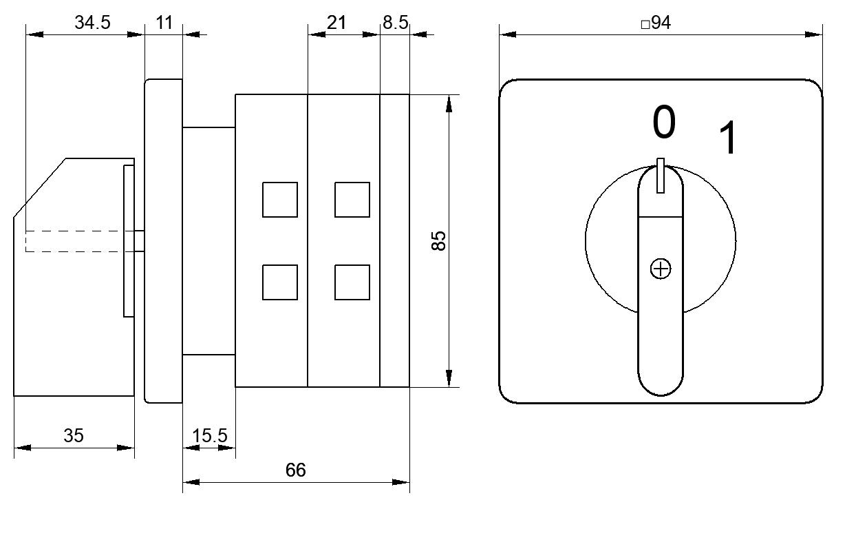 Переключатель S100JD1103A1