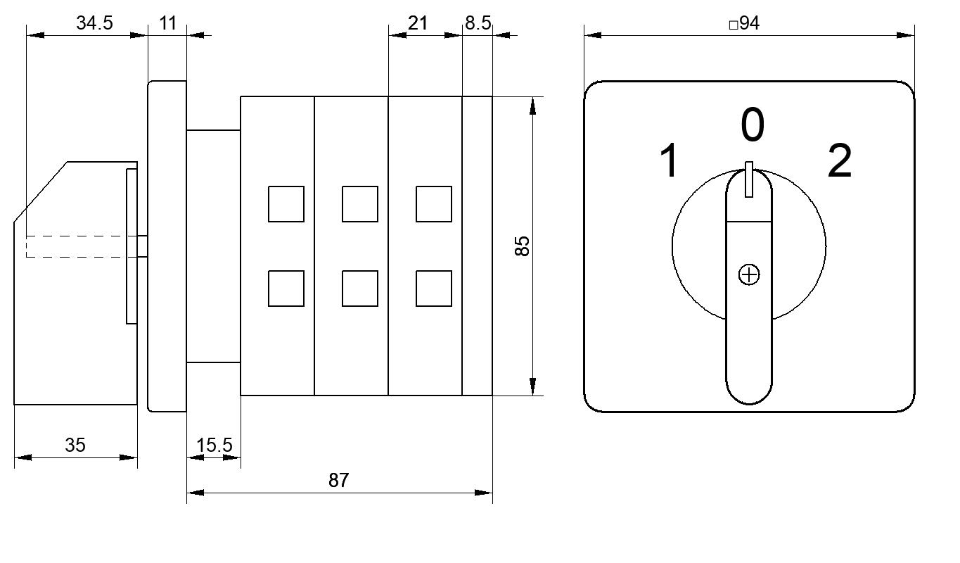 Переключатель S100JD2203C8