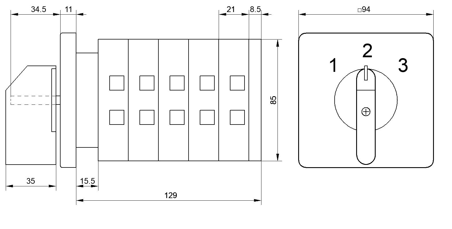 Переключатель S100JD2353V8