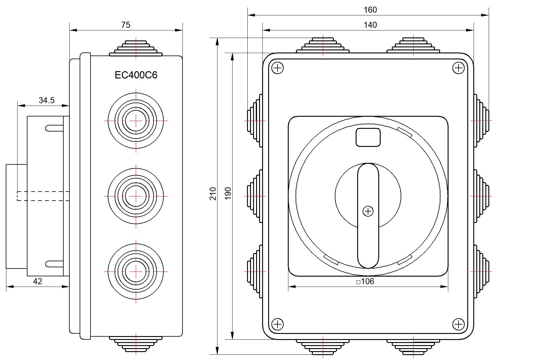 Переключатель S100JPU1103A6
