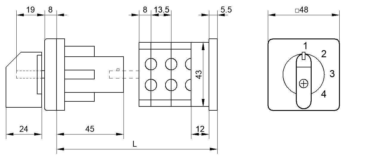 Переключатель S25JBD2451A8