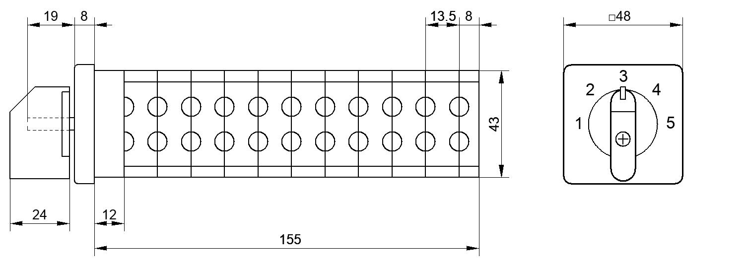 Переключатель S25JD2554XB8