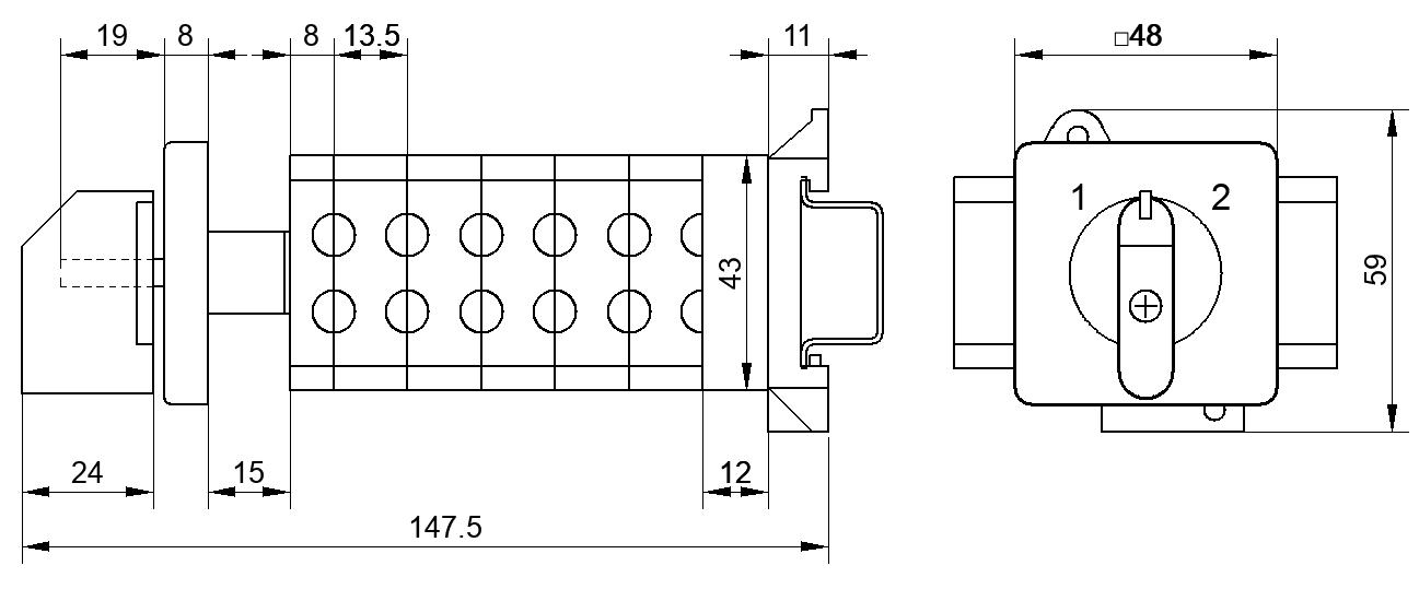 Переключатель S25JLD2255D4