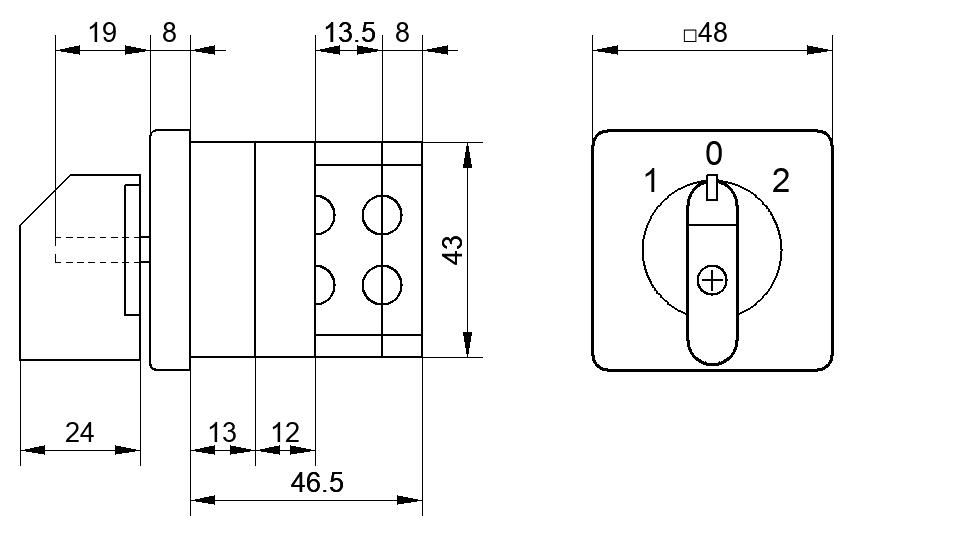 Переключатель S25JVD2081C8