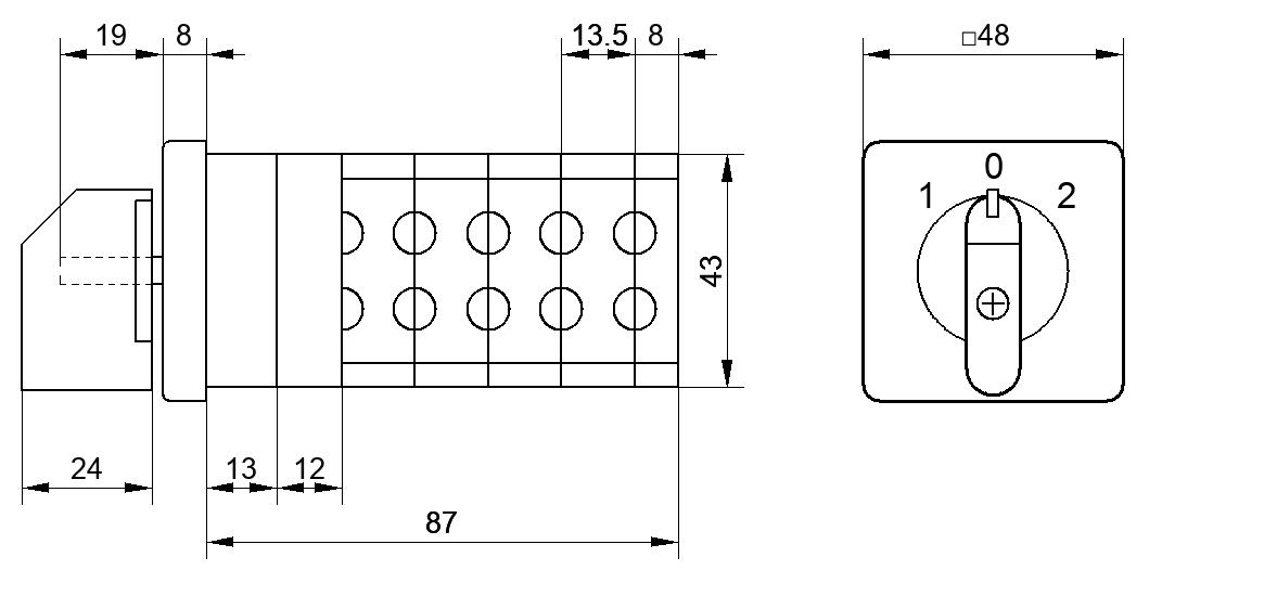 Переключатель S25JVD3040C8