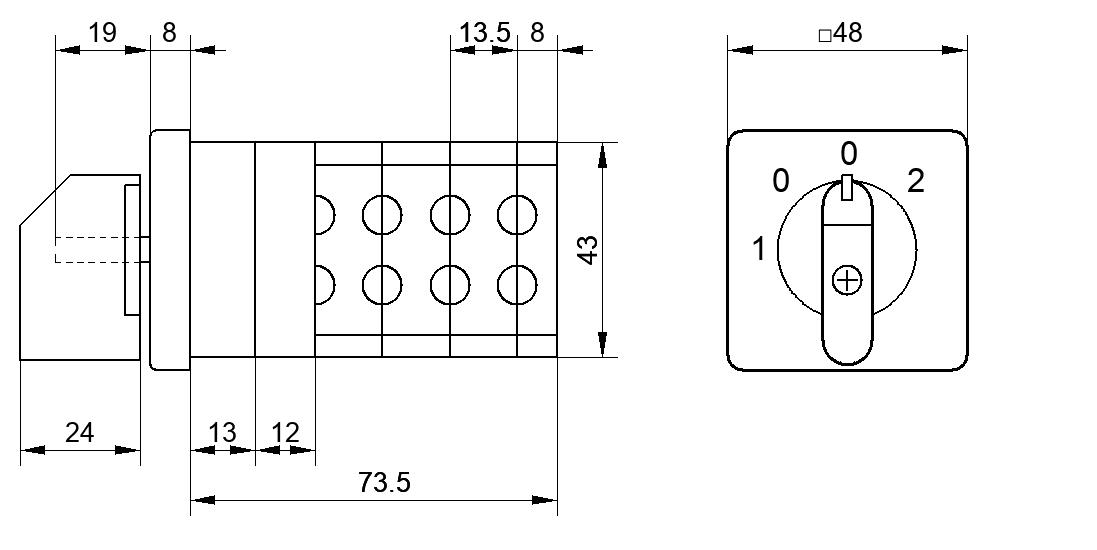Переключатель S25JVD3082C8