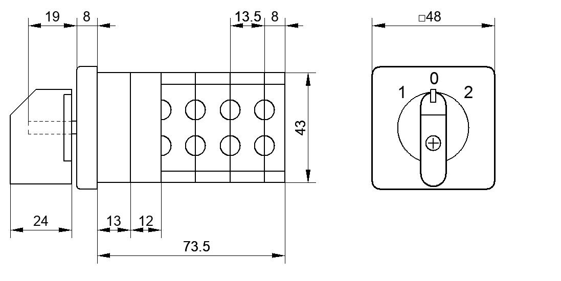 Переключатель S25JVD3259C8