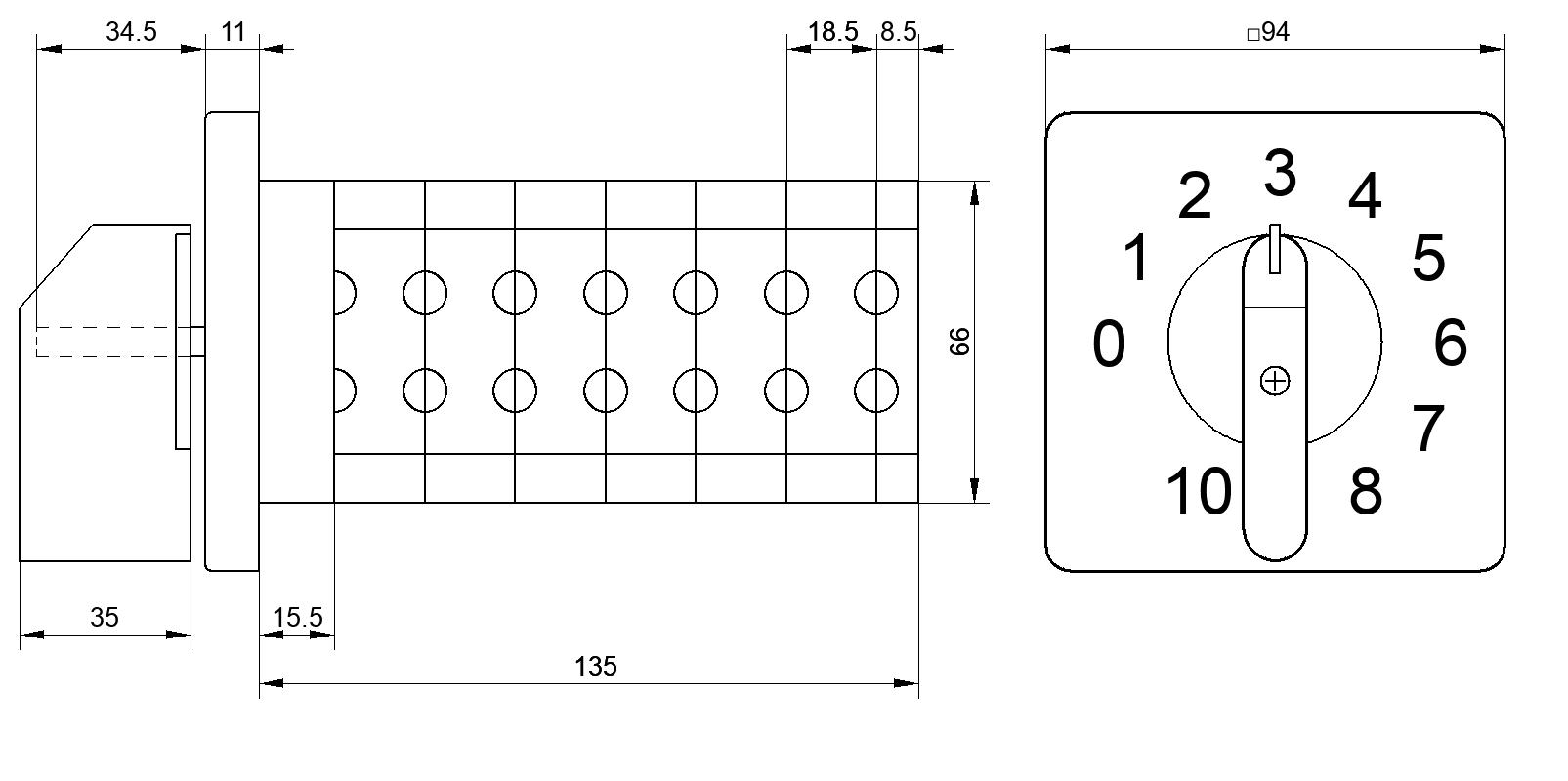 Переключатель S63JD3310-1B1